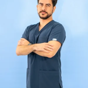 Uniforme Antifluido Stretch Masculino Azul Marino