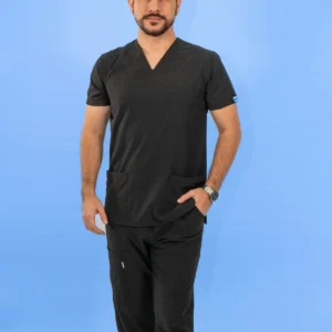 Uniforme Antifluido Stretch Masculino Negro