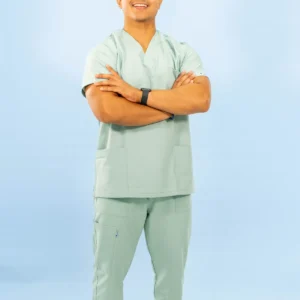 Uniforme Antifluido Stretch Masculino Verde Olivo