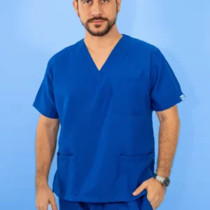 Uniforme Lino Unisex Azul Eléctrico